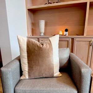 Ballard Designs Inspired Velvet Panel Pillow Cover 20x20